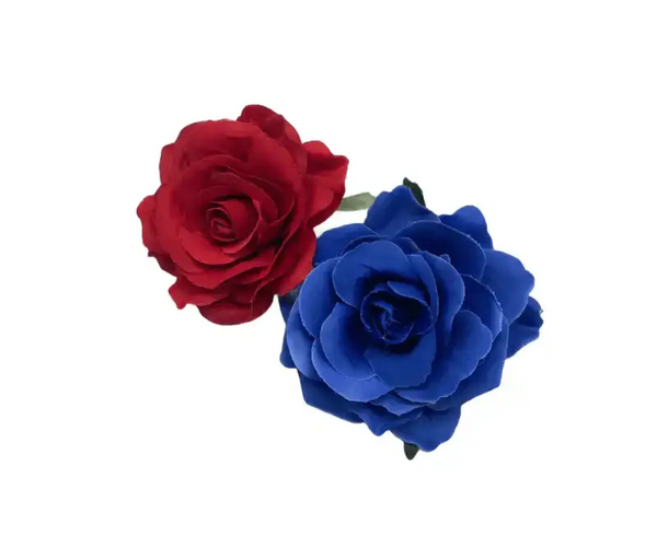 Tropical Rose Hair Clips - Set of 2 – VivianFongDesignsLLC display picture 1