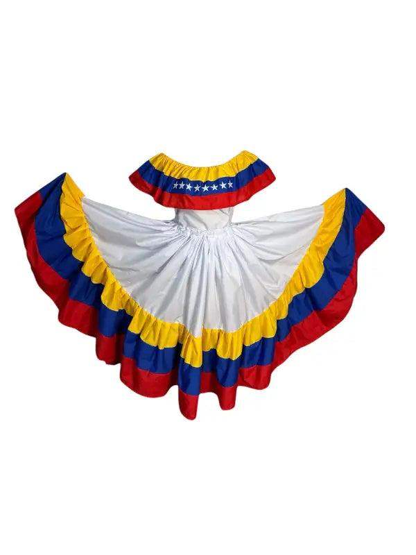 Venezuelan Traditional Handmade Wide Dress - VivianFongDesignsLLC