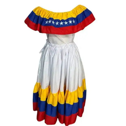 Venezuelan Traditional Handmade Wide Dress - VivianFongDesignsLLC