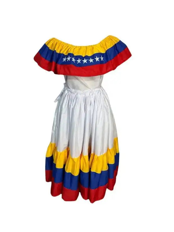 Venezuelan Traditional Handmade Wide Dress - VivianFongDesignsLLC