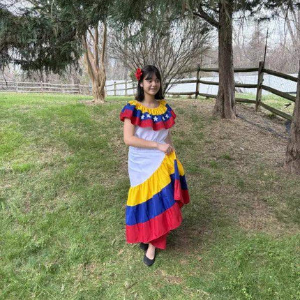 Venezuelan Traditional Women Fiesta Dress - VivianFongDesignsLLC