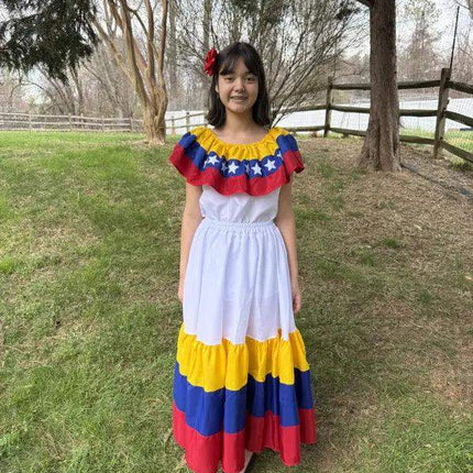 Venezuelan Traditional Women Fiesta Dress - VivianFongDesignsLLC