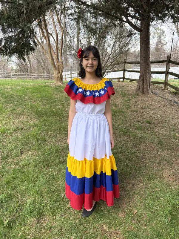 Venezuelan Traditional Women Casual Dress L Venezuelan Traditional Women Casual Dress L